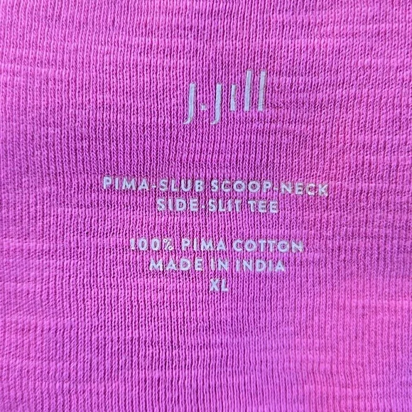 J.Jill Pima Cotton Slub Scoop Neck Tshirt. Size XL. Like new! - Picture 3 of 7